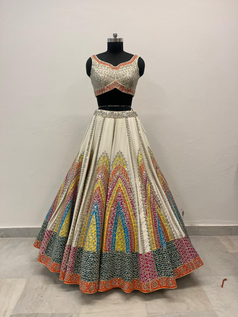 Angad Singh Multicolor Embroidered Lehenga Set