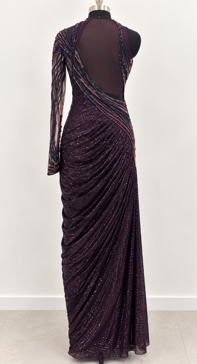 Gaurav Gupta Embellished Draped Gown
