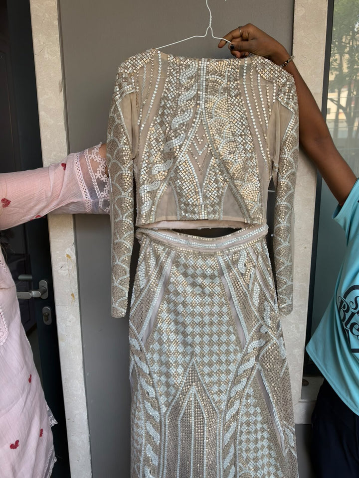 Pankaj & Nidhi Crop Top & Skirt Set