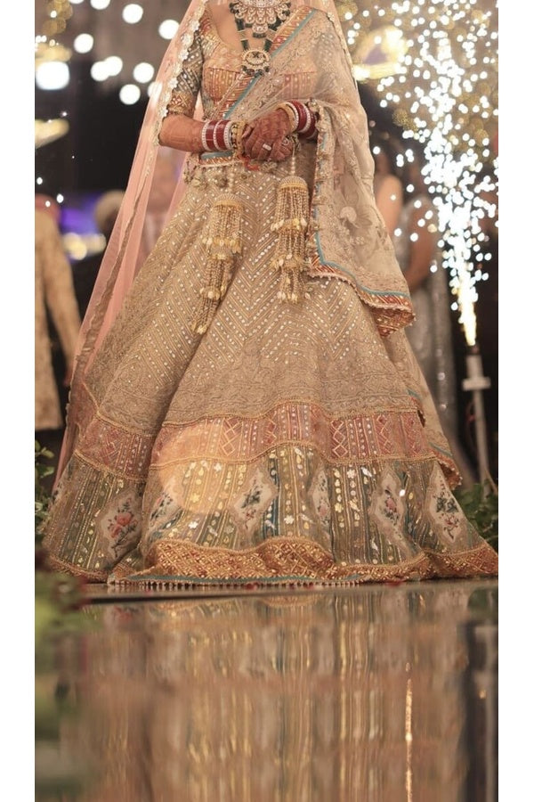 Rimple & Harpreet Embroidered Bridal Lehenga Set