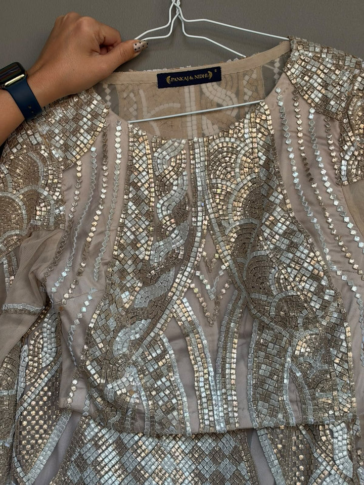 Pankaj & Nidhi Crop Top & Skirt Set