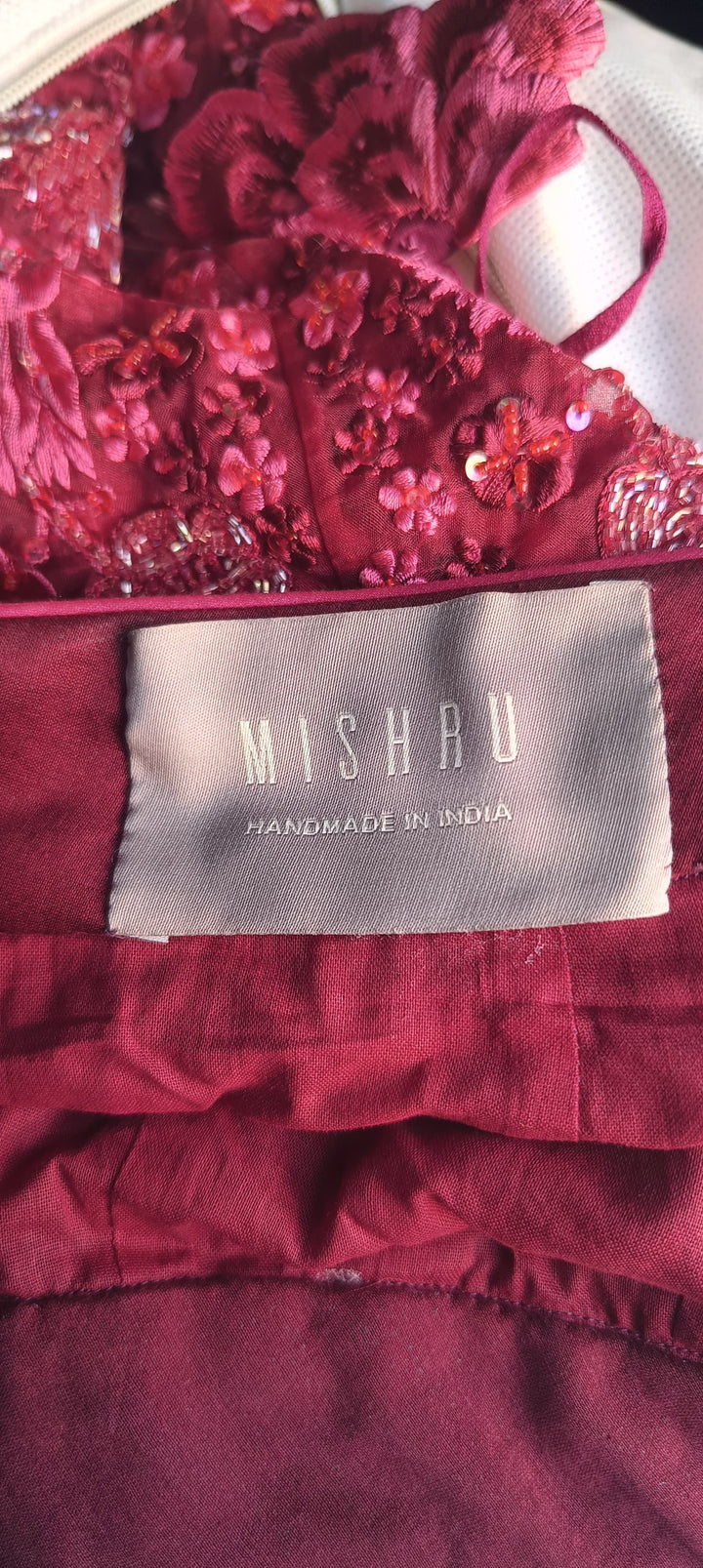 Mishru Floral Embroidered Lehenga Set