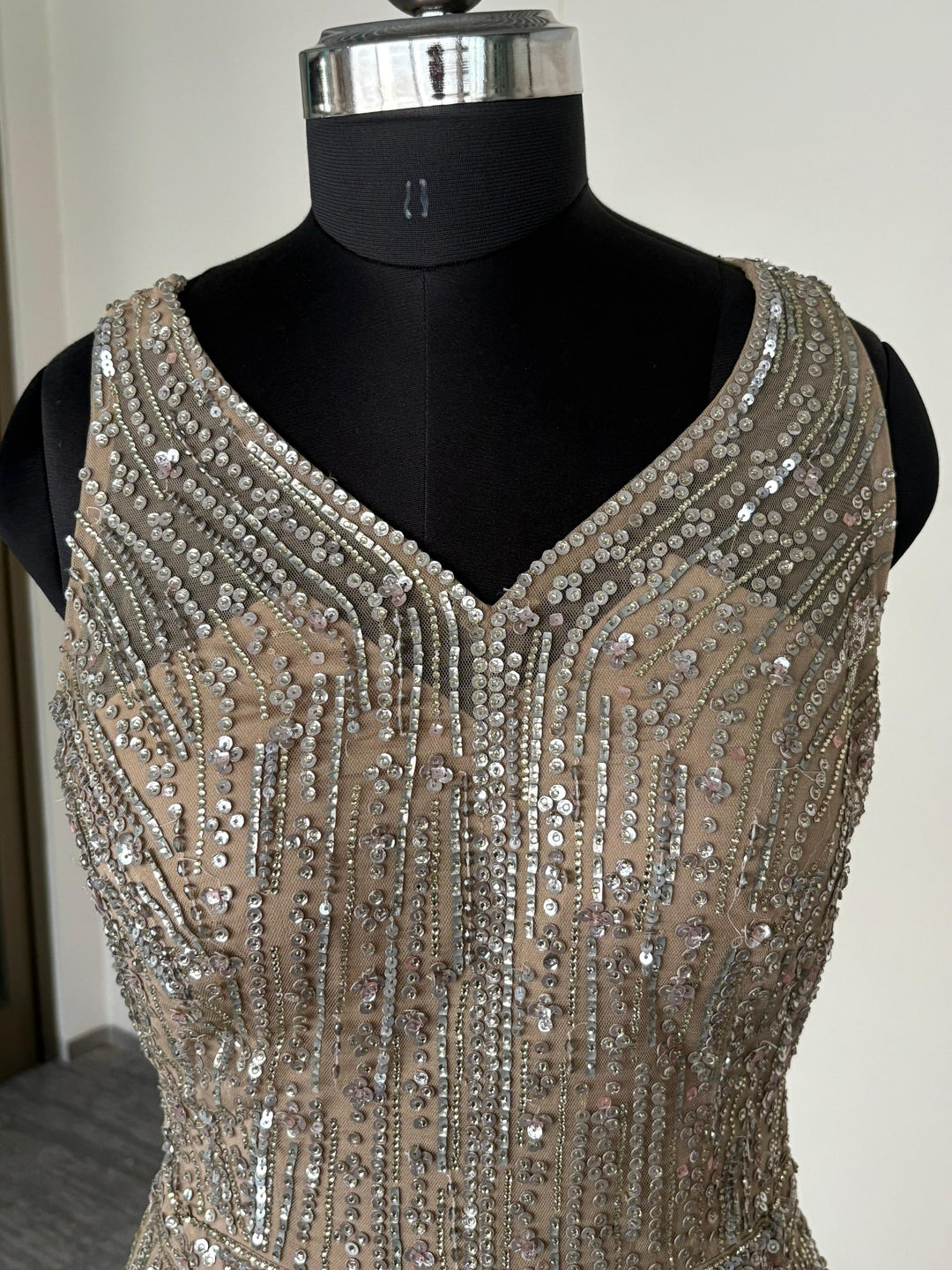 SEEMA GUJRAL LIGHT GOLDEN GOWN