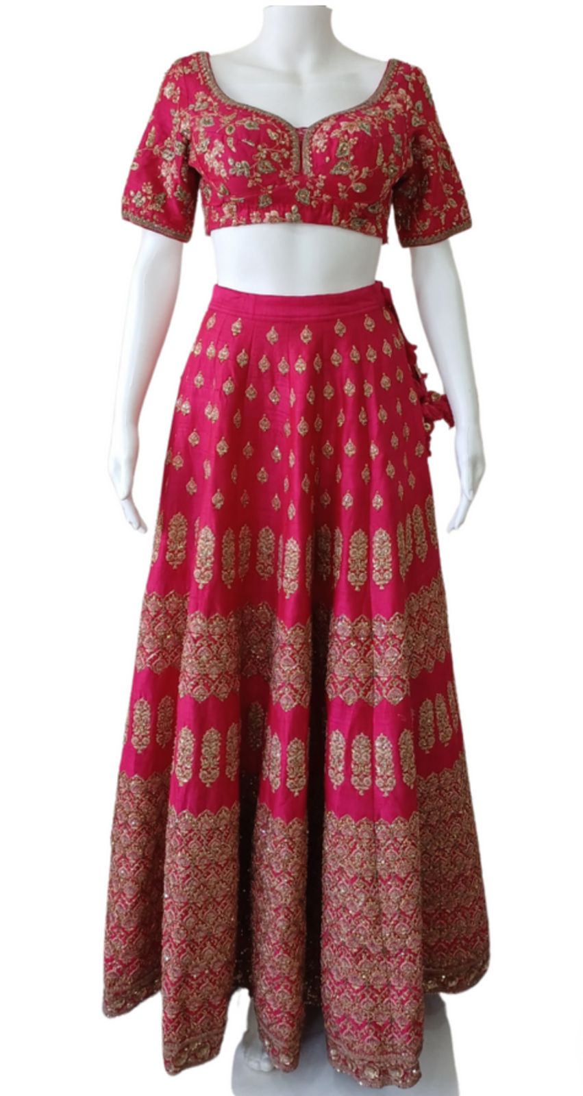 Sabyasachi Red Bridal Lehenga Set