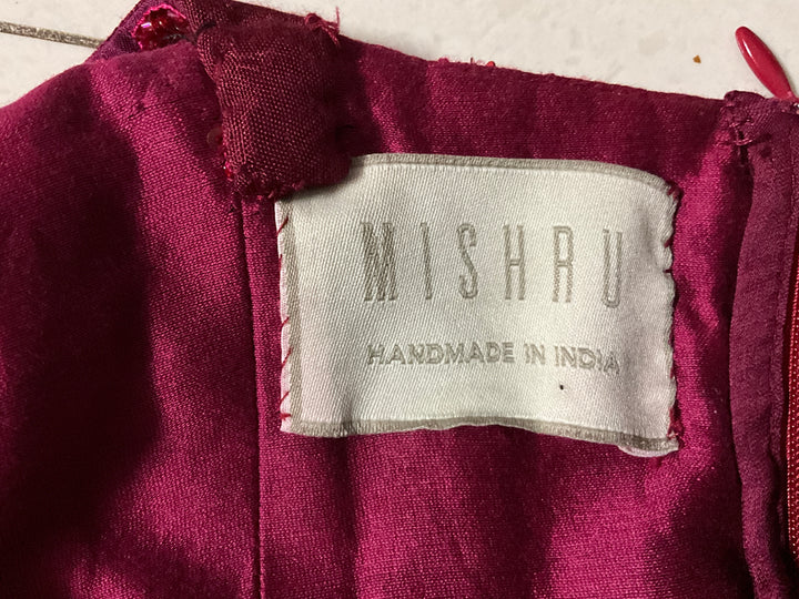 Mishru Red Embellished Dress