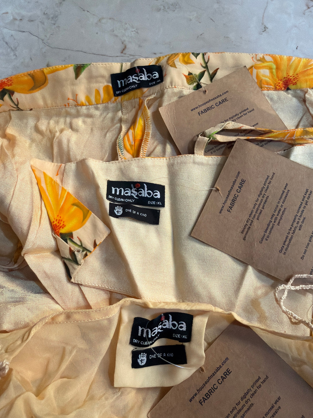 Masaba Vanilla Mist Cape Set