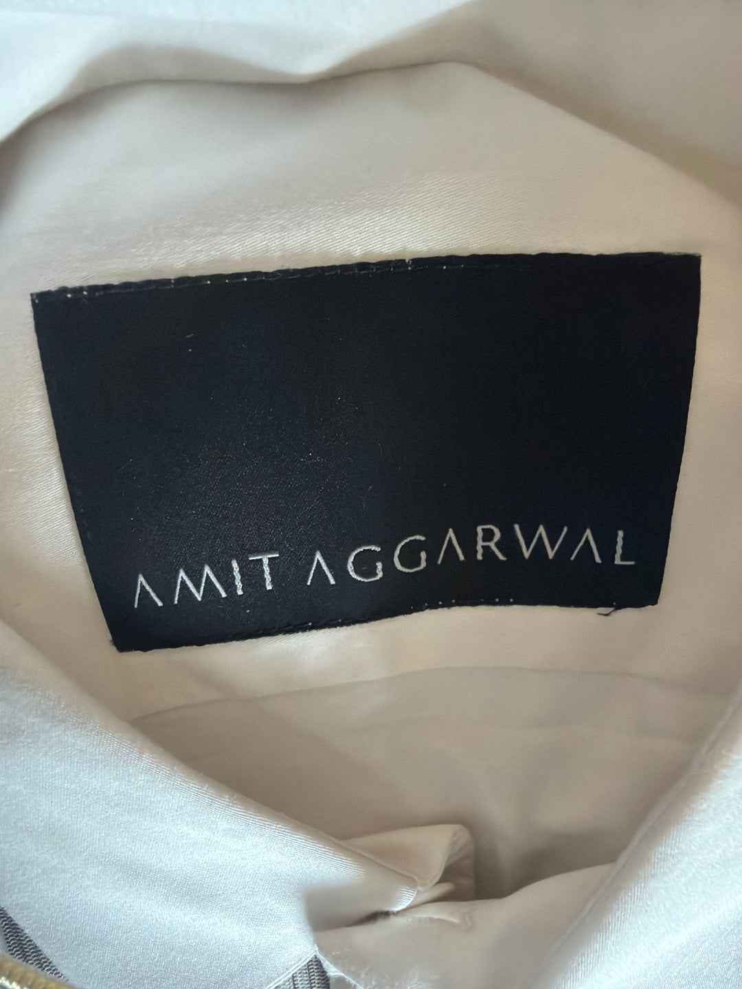 Amit Aggarwal Silver-Grey Textured Tuxedo Set
