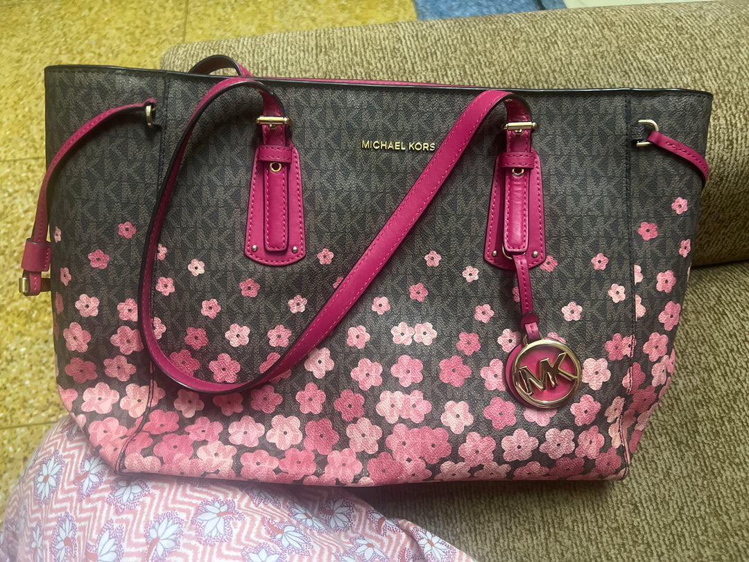 Michael Kors Voyager Medium Floral Tote