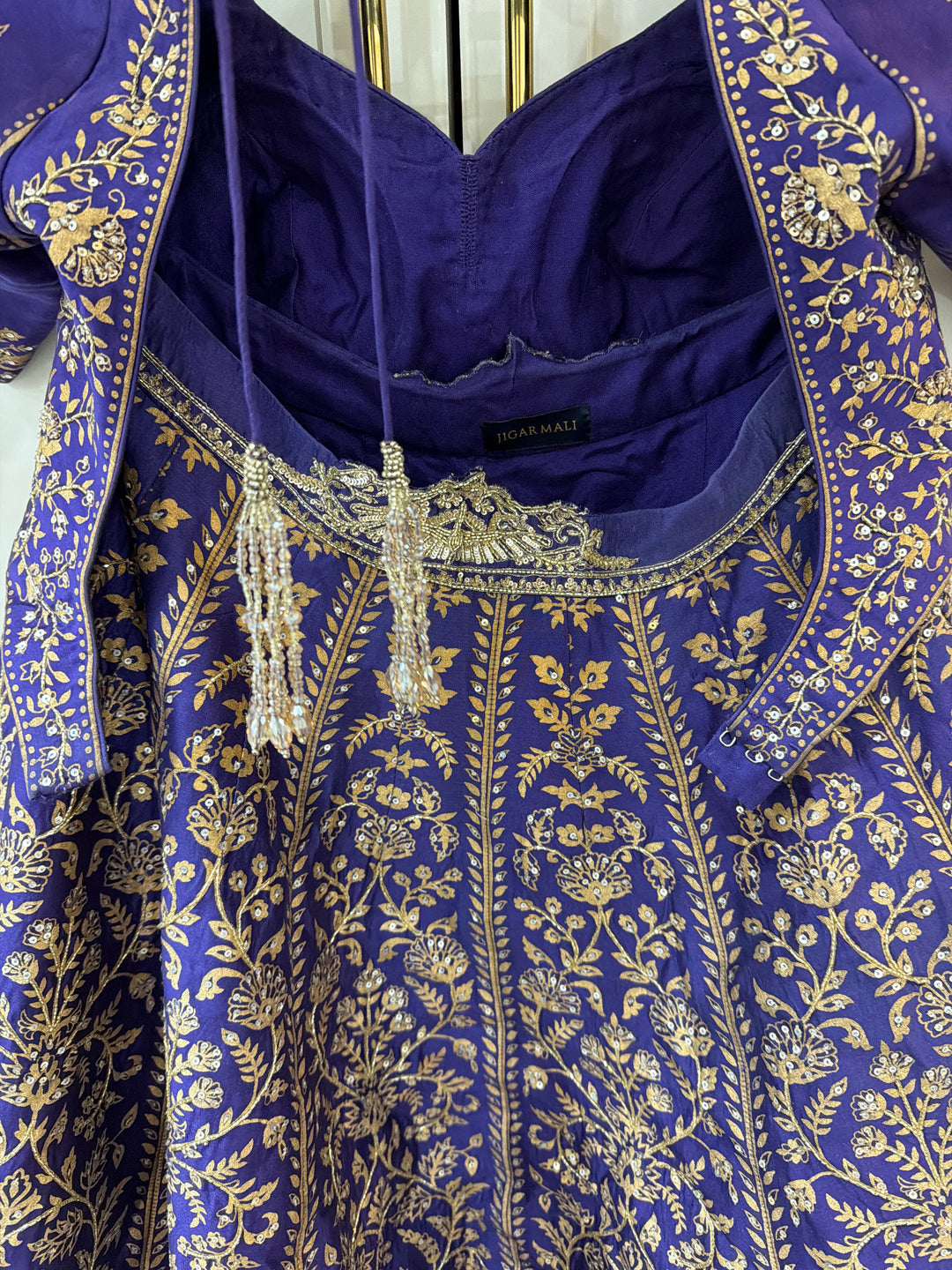 Jigar Mali Embroidered Lehenga Set