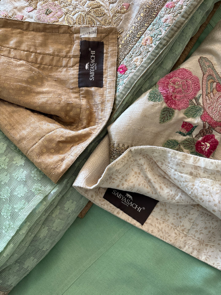 Sabyasachi  Embroidered Saree Set