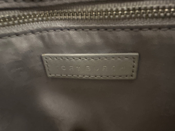 Tory Burch Grey Quilted Leather Alexa Chain Tote