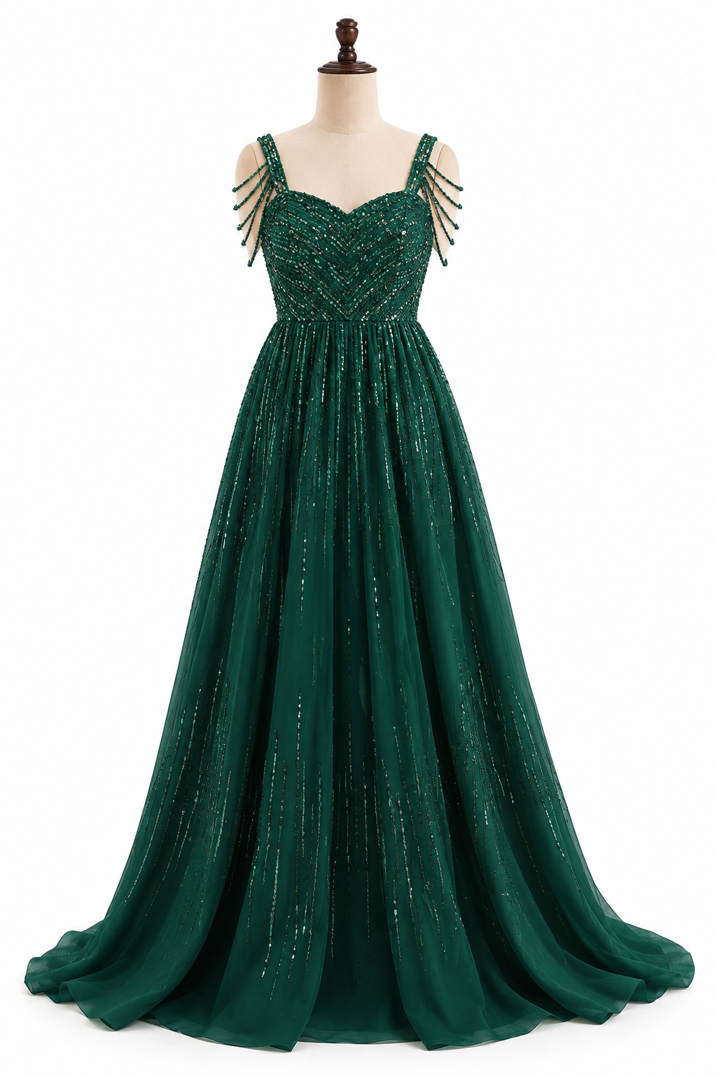 Shivani Awasty Emerald Green Ball Gown