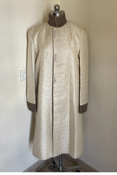 Maharaja sherwani with cluster buttons