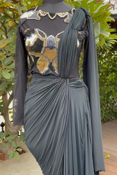 Gown 2025 drape saree