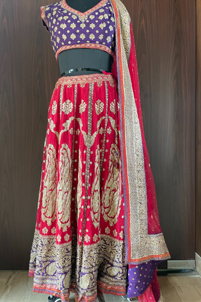 Cheap Designer Lehenga For Bride & Bridesmaid In ₹4500| Sabyasachi & Mirror  Lehenga In Chandni Chowk - YouTube