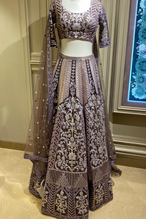 Silver And Golden Lehenga Choli Foil Mirror Work Dress Indian Lengha Chunri  Sari | eBay
