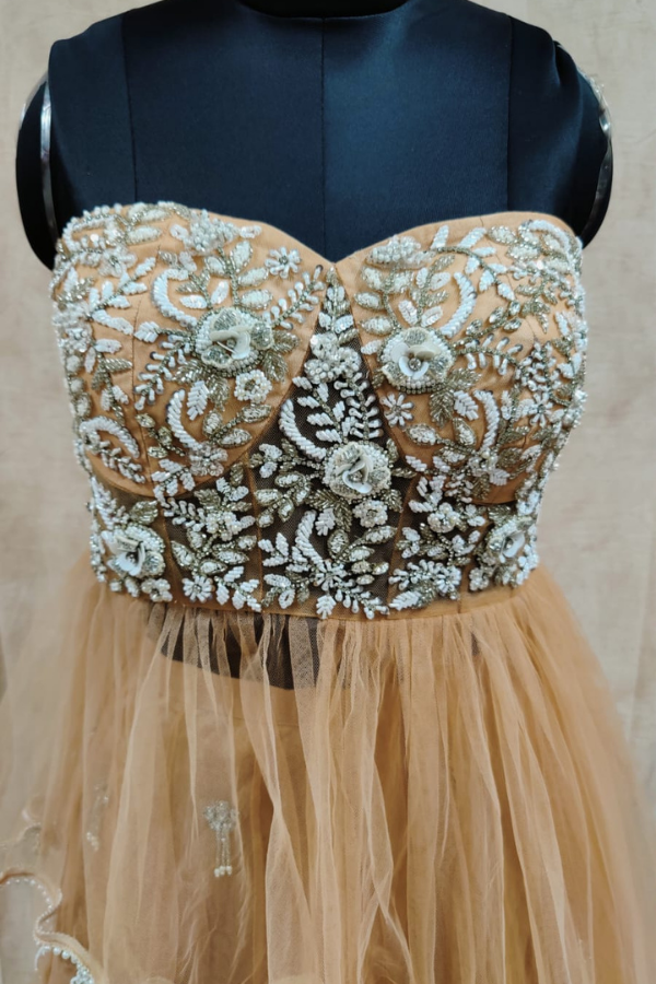 Embellished Bustier Lehenga Kuro Clothing India Embellished Bustier Lehenga Kuro Clothing India