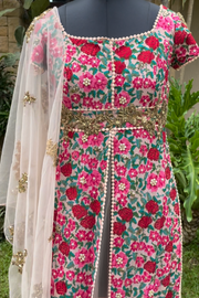Floral embroidered Anarkali
