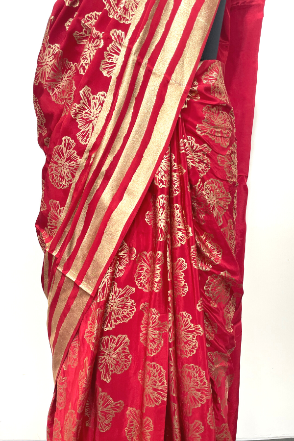 Printed saree set